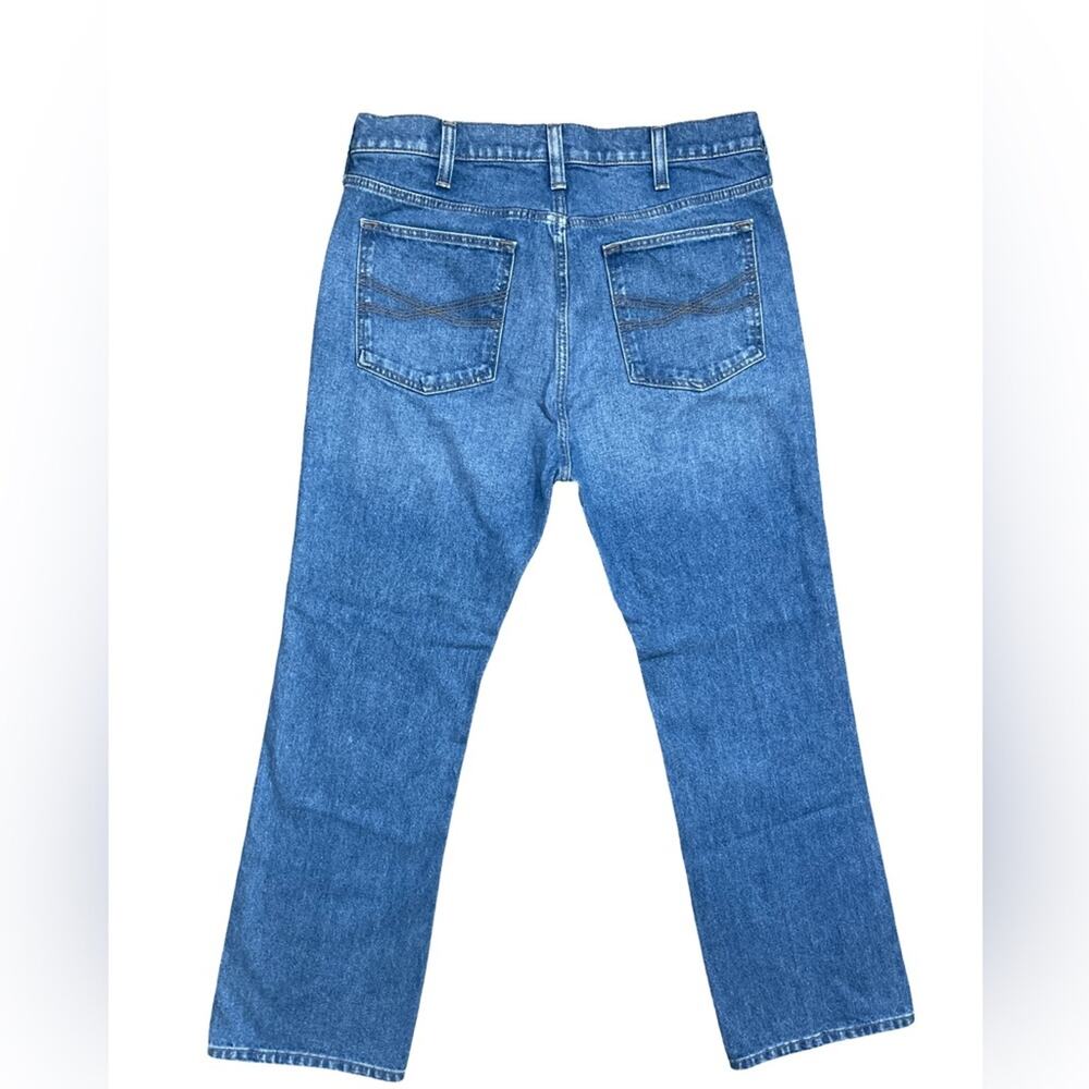 Blue Ranchwear Men's Bronc Rider Denim Regular Straight Jeans Size 36 X 30 - Picture 3 of 11